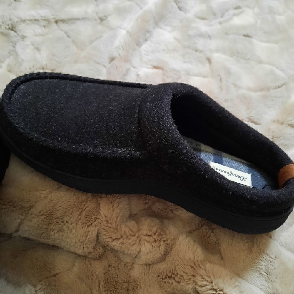 DEARFOAMS Wool Blend MENS SLIPPERS - Picture 4 of 13